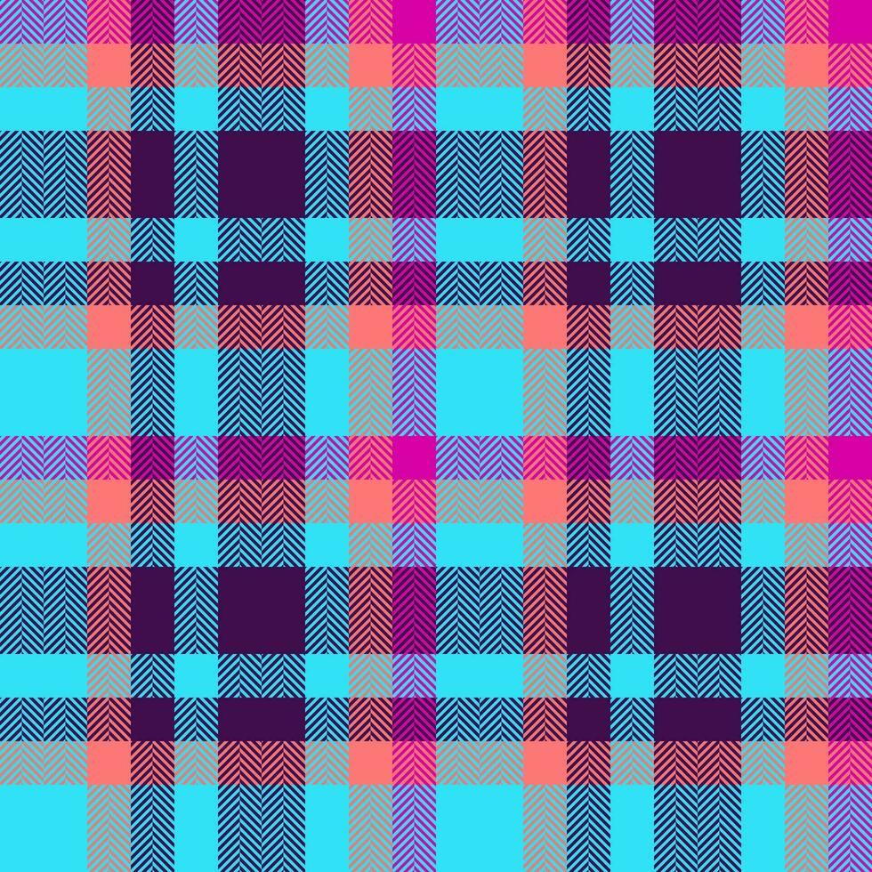 prüfen Plaid Hintergrund von nahtlos Tartan Muster mit ein Textil- Stoff Textur Vektor. vektor