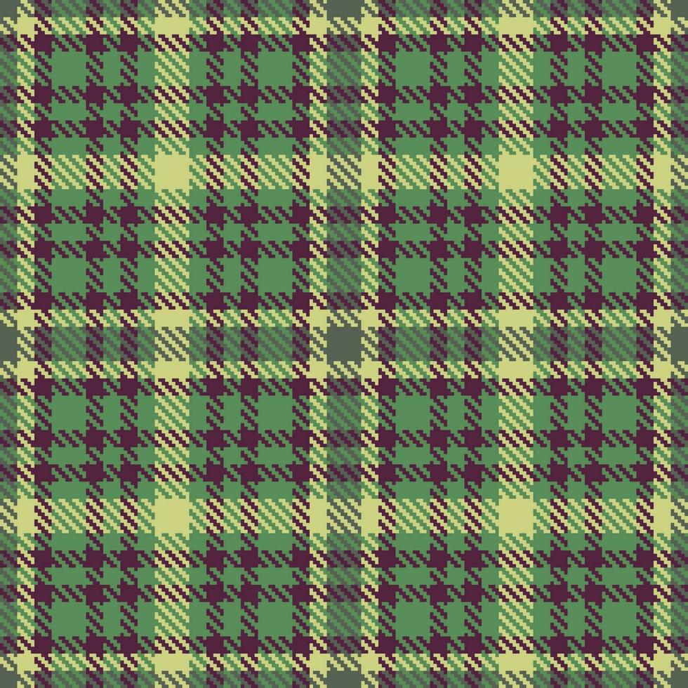 Textil- Tartan Plaid von prüfen Muster Vektor mit ein Textur Stoff Hintergrund nahtlos.