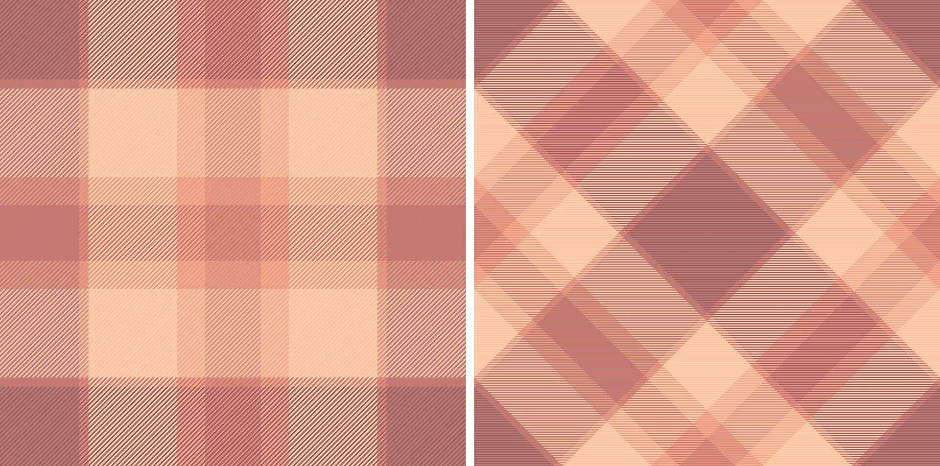 Textil- nahtlos Hintergrund von Vektor Stoff prüfen mit ein Tartan Muster Plaid Textur.