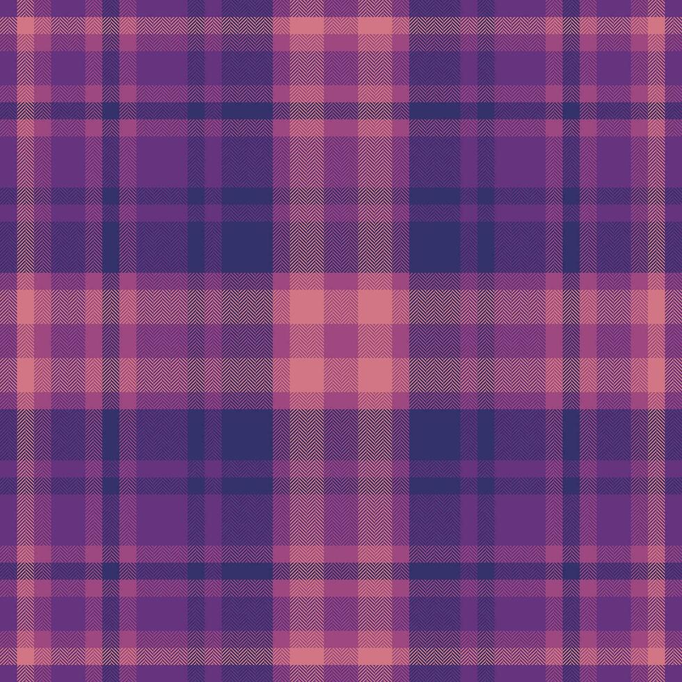 Plaid Textur Stoff von Hintergrund Textil- Vektor mit ein Muster nahtlos prüfen Schottenstoff.