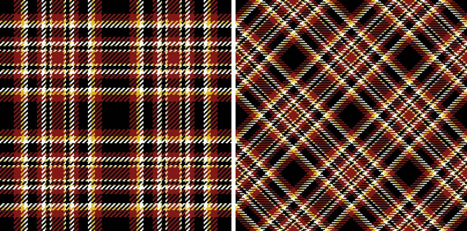 tartan textur kolla upp av tyg vektor textil- med en sömlös pläd bakgrund mönster.