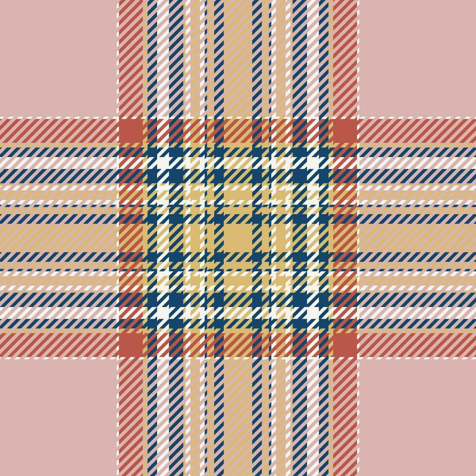 pläd kolla upp mönster. sömlös tyg textur. tartan textil- skriva ut. vektor