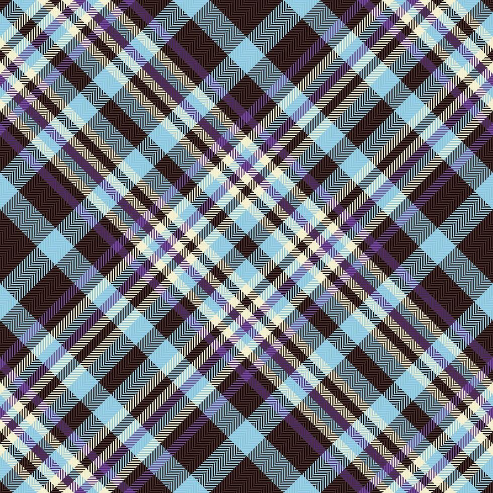 Vektor Stoff Hintergrund von Textur prüfen Tartan mit ein nahtlos Plaid Textil- Muster.