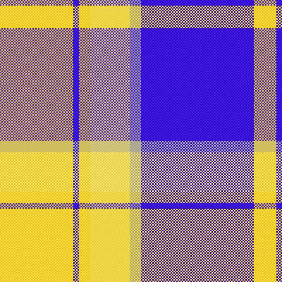 prüfen Hintergrund Stoff von Textil- Muster Textur mit ein nahtlos Vektor Tartan Plaid.