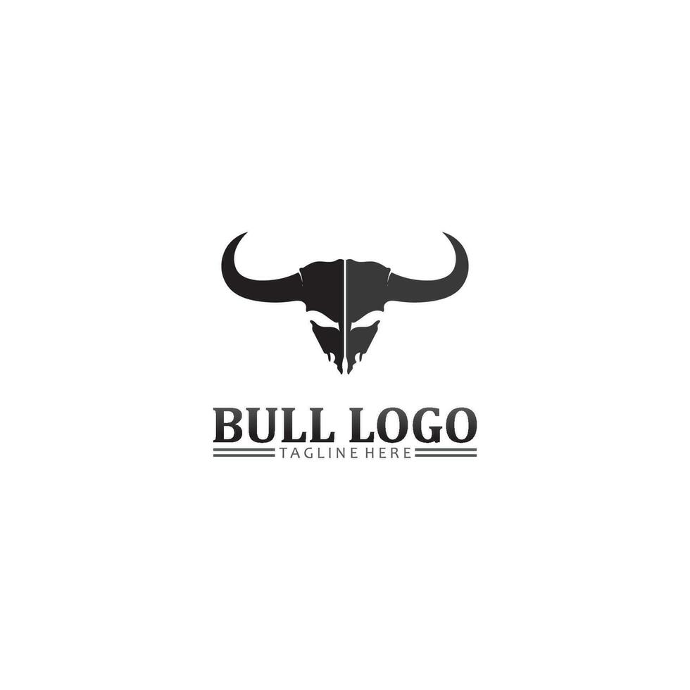 bull buffalo head, ko, animal maskot logo design vector for sport horn buffalo, animal, däggdjur, head logo, wild, matador