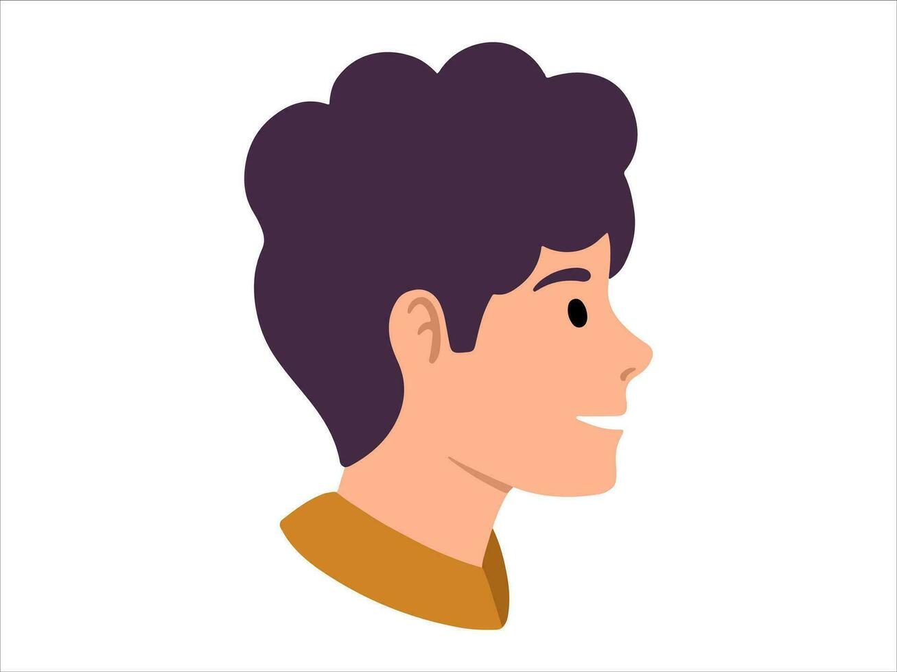 människor karaktär manlig avatar ikon illustration vektor