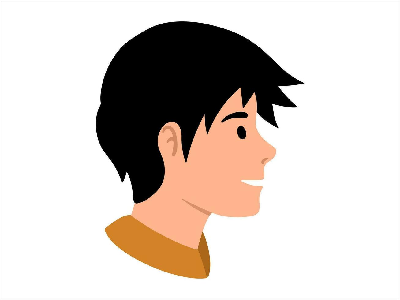 Charakter Menschen Junge Symbol Benutzerbild Illustration vektor