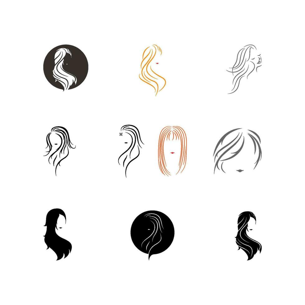 das Haare Symbol Vektor Illustration