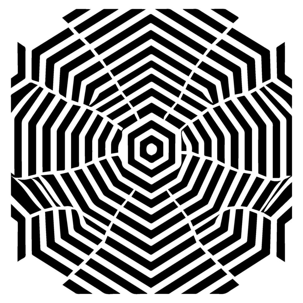 geometrisch Illusion abstrakt Grafik Design vektor