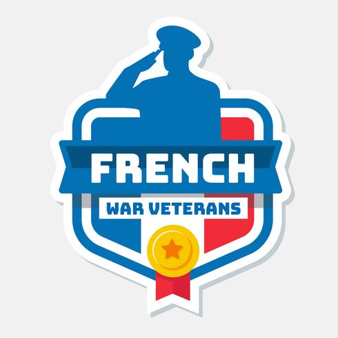 Vektor der französischen Kriegsveteranen