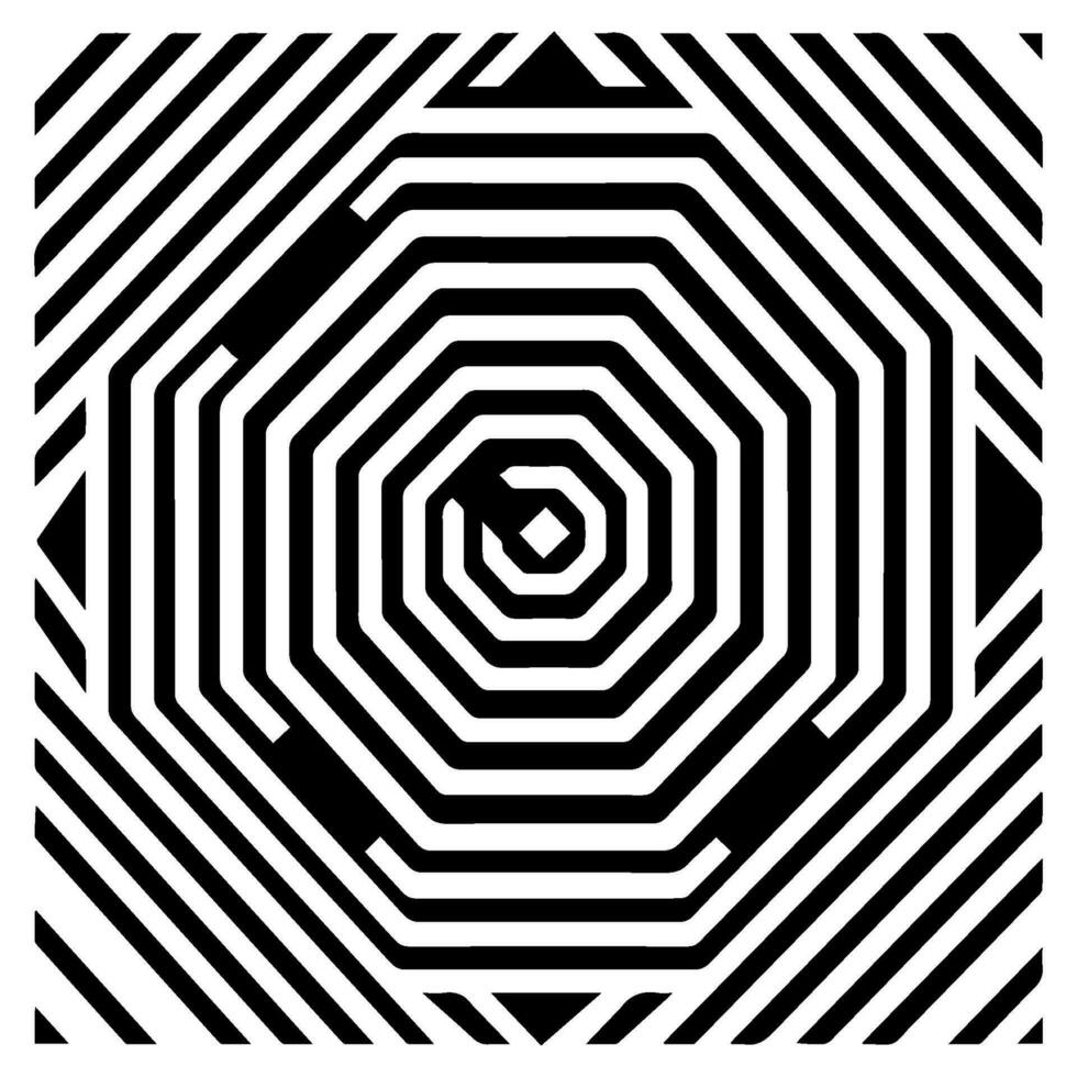 geometrisch Illusion abstrakt Grafik Design vektor