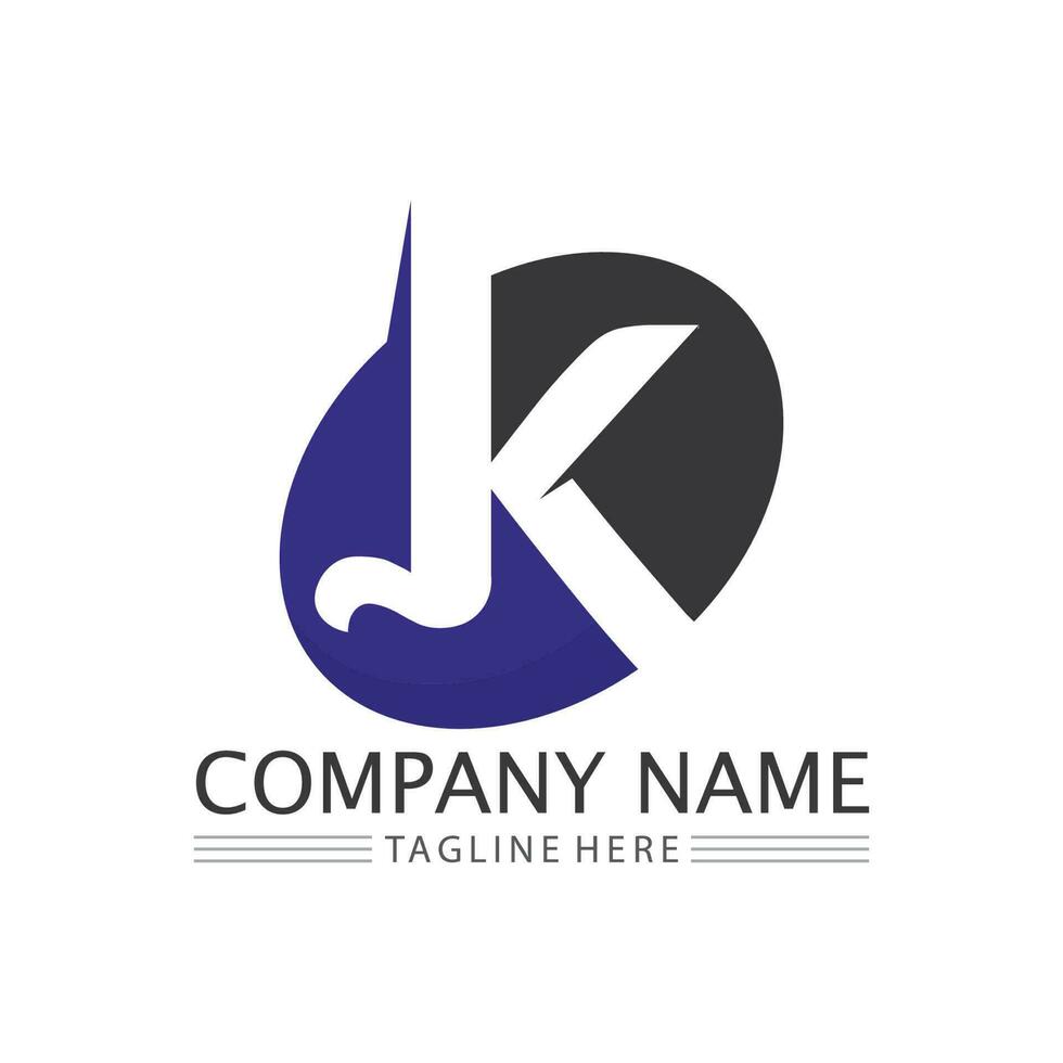 buchstabe k logo symbol illustration design template.graphic alphabet symbol für unternehmensfinanzen logotyp. grafisches alphabetsymbol für unternehmensidentität. vektor