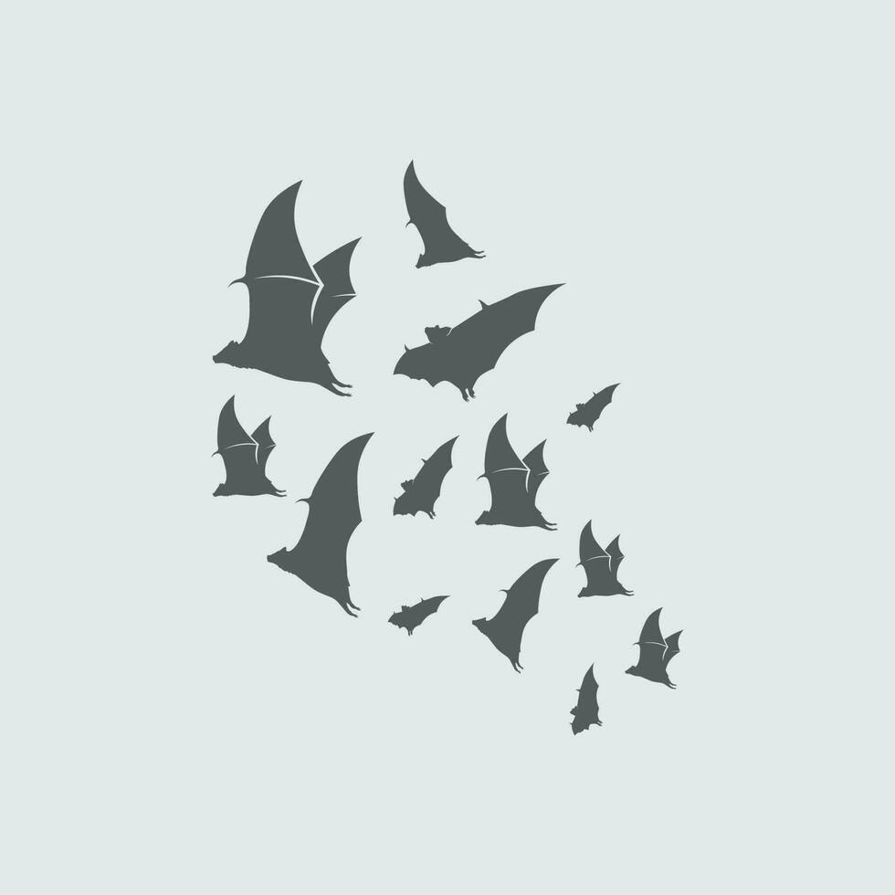 bat logotyp djur och vektor, vingar, svart, halloween, vampyr, gotisk, illustration, design bat ikon vektor