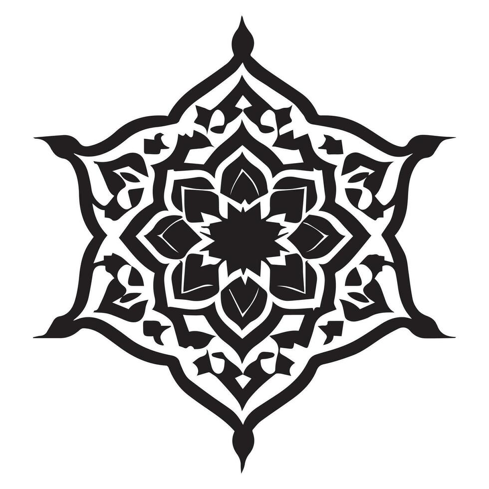 islamisch Ornament Vektor Design Illustration, islamisch Blumen- Vektor