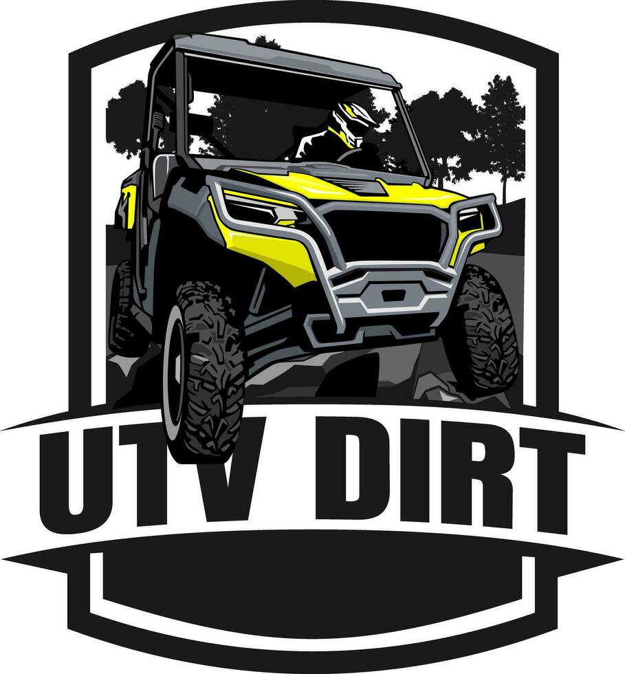 utv offroading social club logotyp design vektor