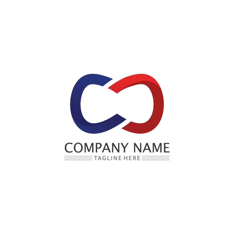 infinity design logotyp och 8 ikon, vektor, tecken, kreativ logotyp för företag och företag infinity symbol vektor
