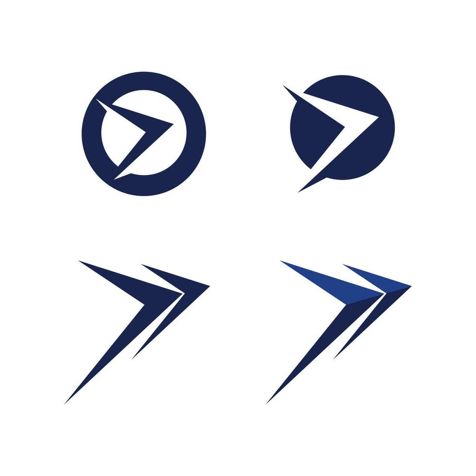 pil logo design vektor för musik, media, spela, digitalt ljud och hastighet, ekonomi, affärsmall logotyp