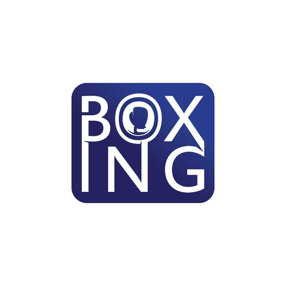Boxen Symbol einstellen und Boxer Design Illustration Symbol von Kämpfer vektor
