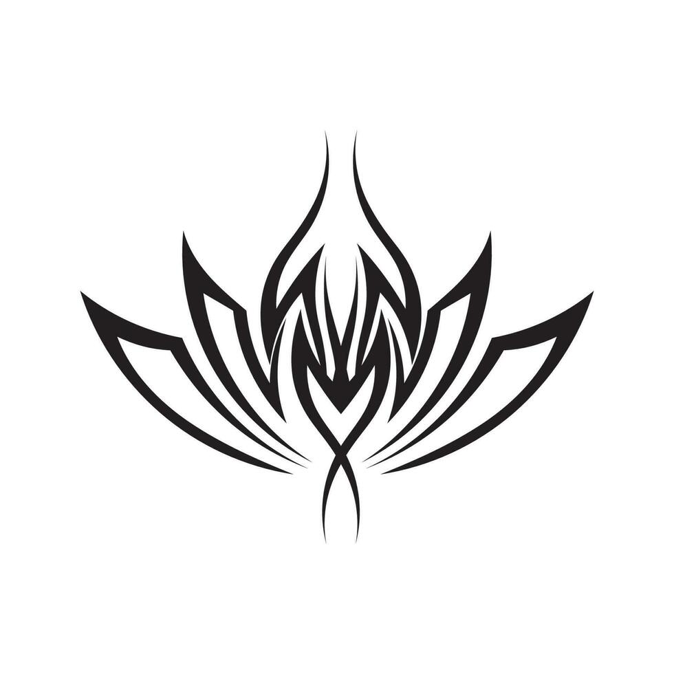 stam etnisk tatuering ikon vektorillustration designlogotyp vektor