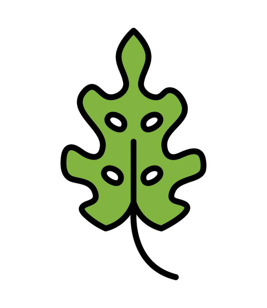 tropisch Blatt Symbol isoliert Design vektor