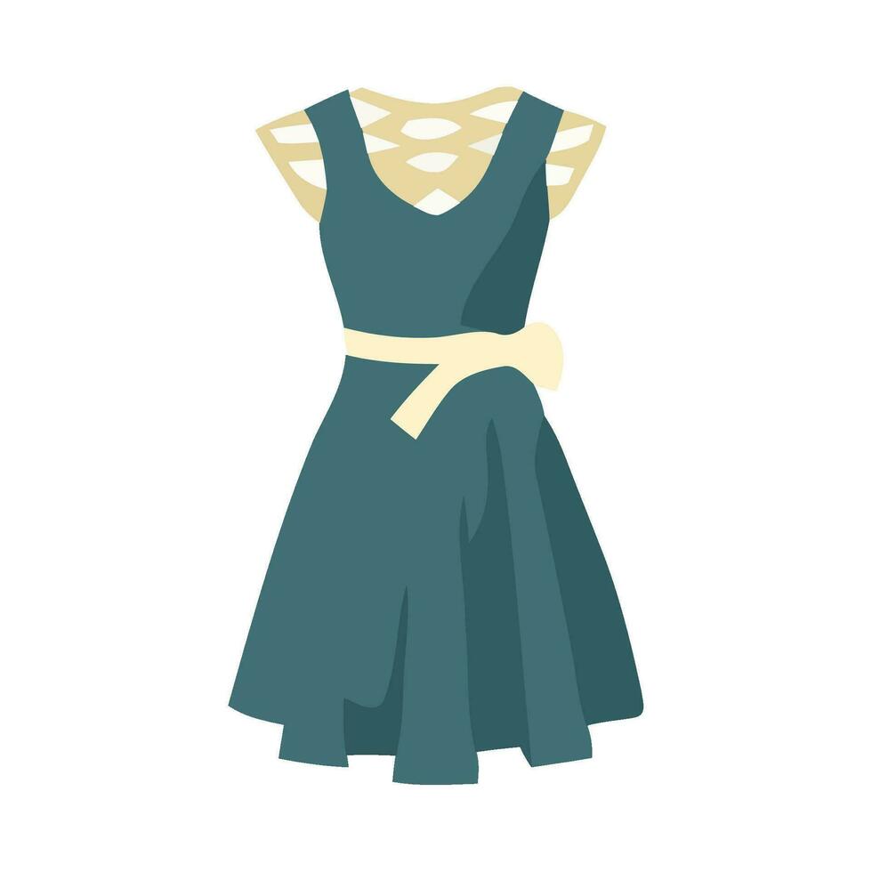 mode ikon i en klänning isolerat vektor
