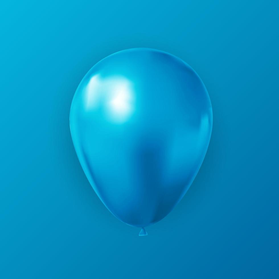 realistischer 3d Ballon für Partyfeiertagshintergrund vektor