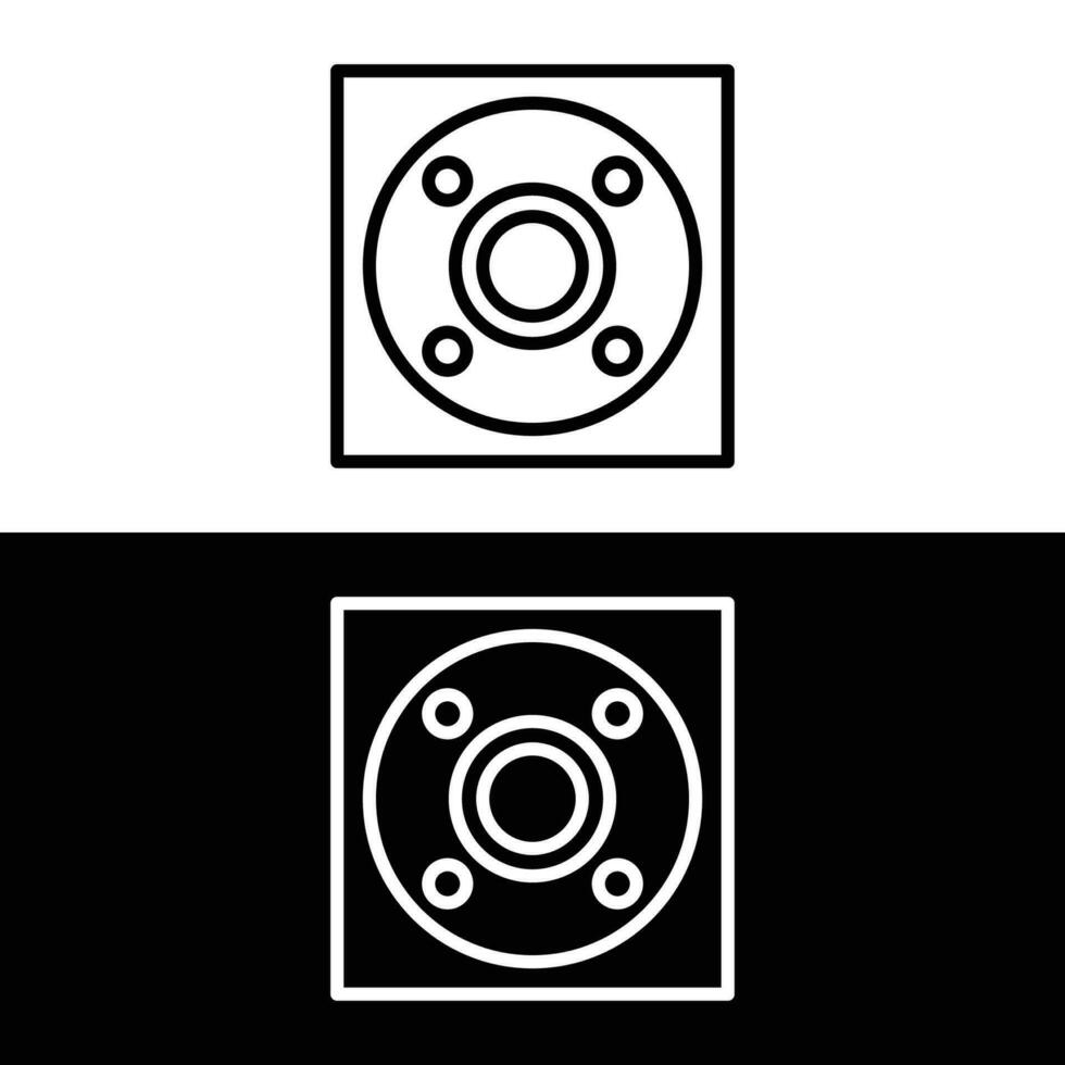 bil dimma lampa ikon. bil dimma lampa översikt ikon isolerat på vit och svart bakgrund från bil delar samling. linje vektor tecken, symbol för webb och mobil