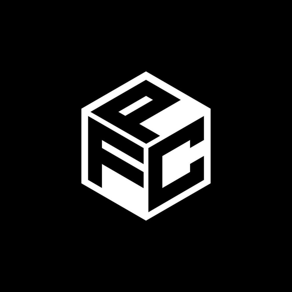FCP-Brief-Logo-Design in Abbildung. Vektorlogo, Kalligrafie-Designs für Logo, Poster, Einladung usw. vektor