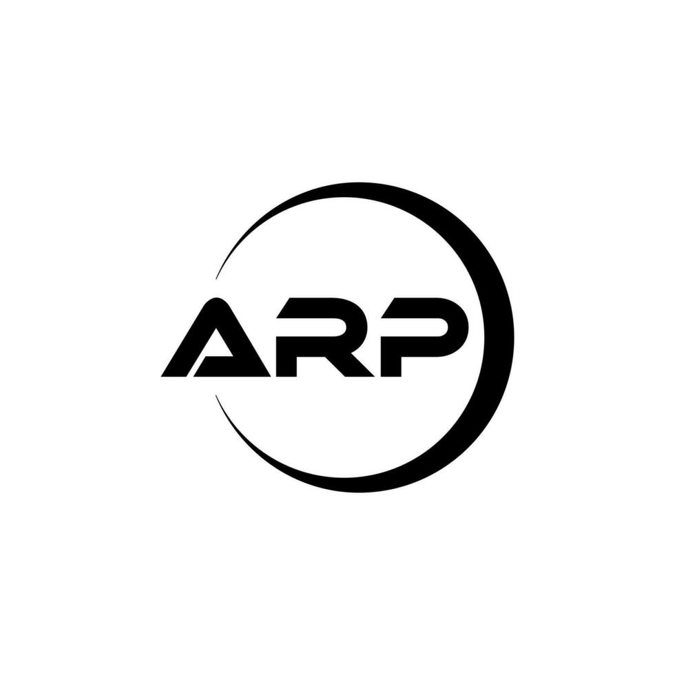 arp brev logotyp design i illustration. vektor logotyp, kalligrafi mönster för logotyp, affisch, inbjudan, etc.