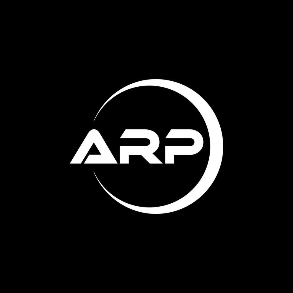 arp brev logotyp design i illustration. vektor logotyp, kalligrafi mönster för logotyp, affisch, inbjudan, etc.