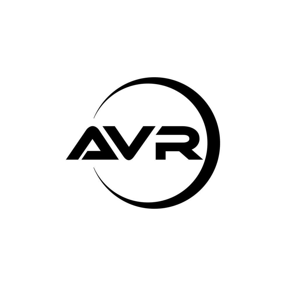 avr Brief Logo Design im Illustration. Vektor Logo, Kalligraphie Designs zum Logo, Poster, Einladung, usw.