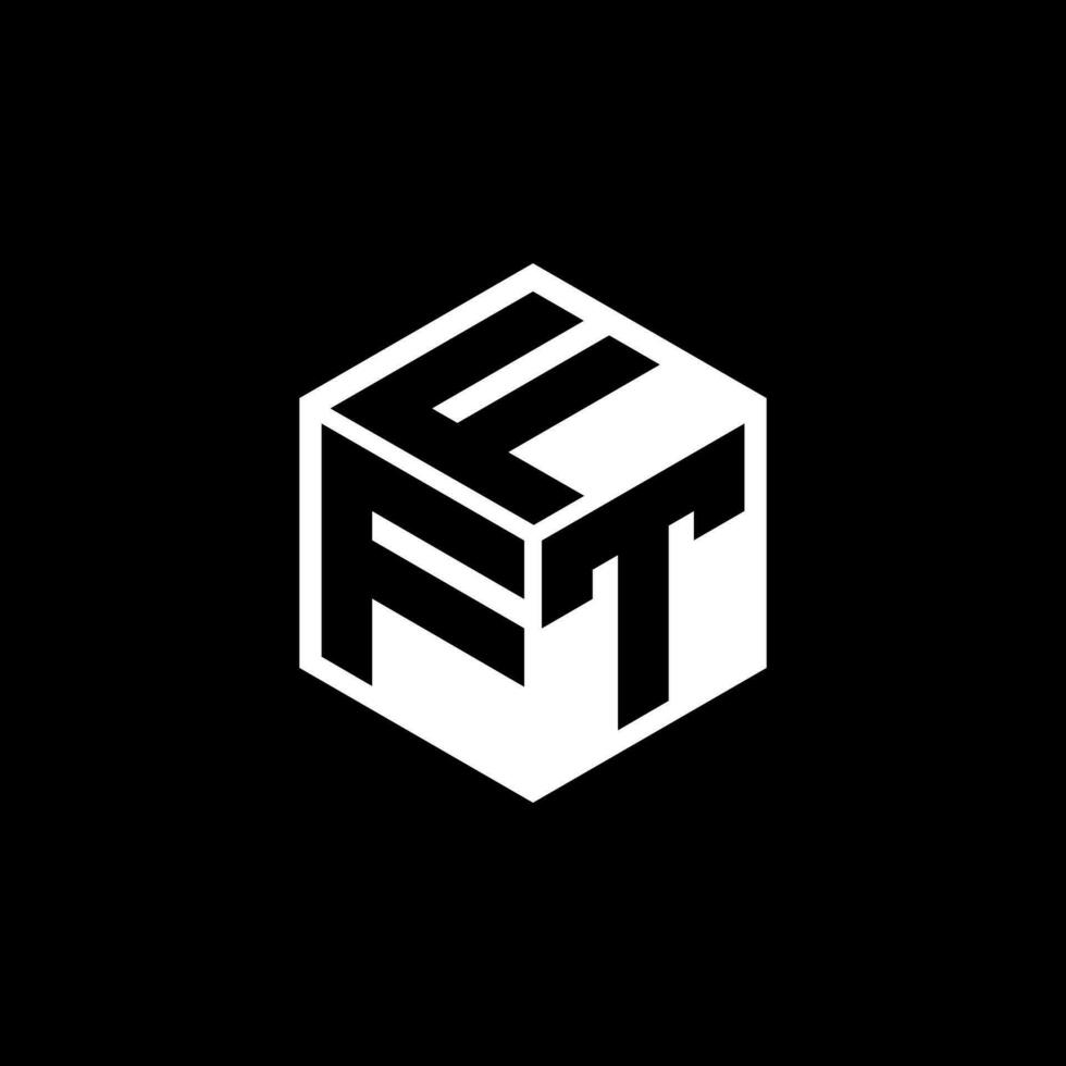 ftf-Brief-Logo-Design in Abbildung. Vektorlogo, Kalligrafie-Designs für Logo, Poster, Einladung usw. vektor