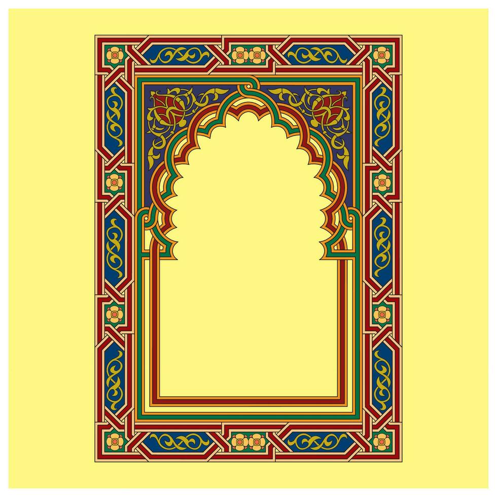 dekorativ Arabesken voll von Formen und Farben zum Mauer Dekor und Zuhause Dekoration vektor