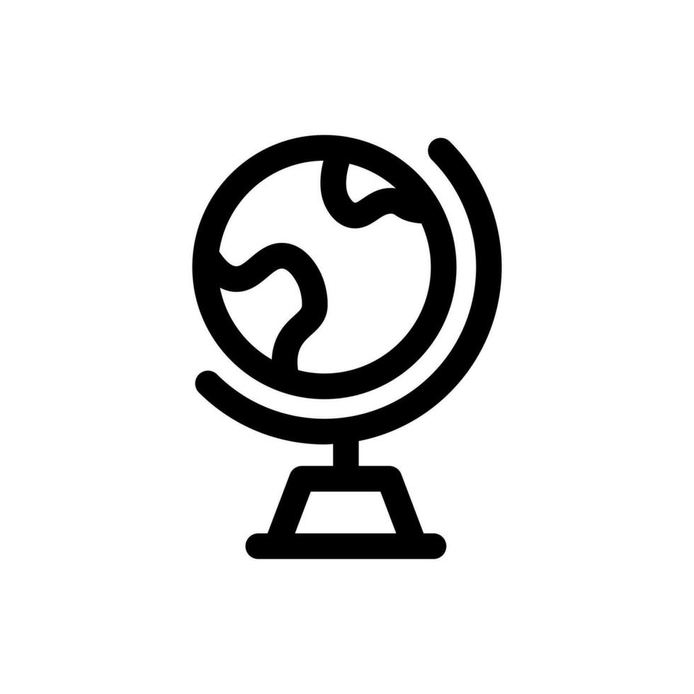 einfach Globus Symbol. das Symbol können Sein benutzt zum Webseiten, drucken Vorlagen, Präsentation Vorlagen, Illustrationen, usw vektor