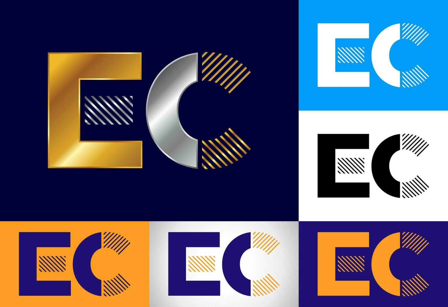 Initiale Brief e c Logo Design Vektor Vorlage. Grafik Alphabet Symbol zum korporativ Geschäft Identität