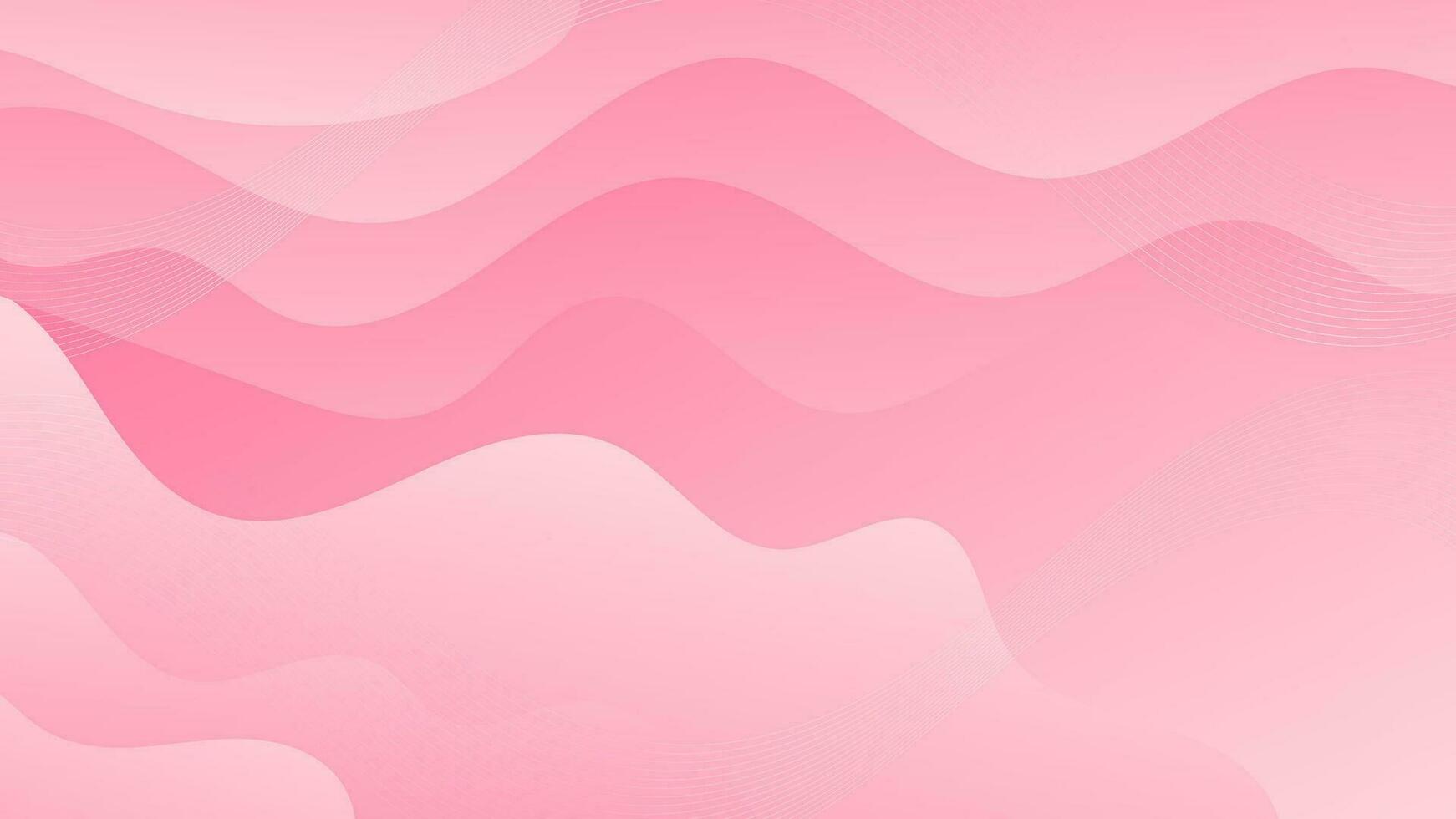 abstrakt lutning rosa flytande Vinka bakgrund vektor