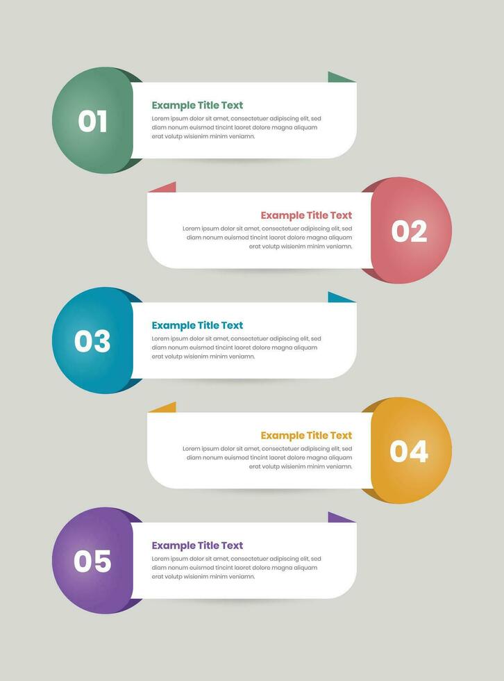 företag data visualisering och information presentation enkel infographic mall med siffra vektor