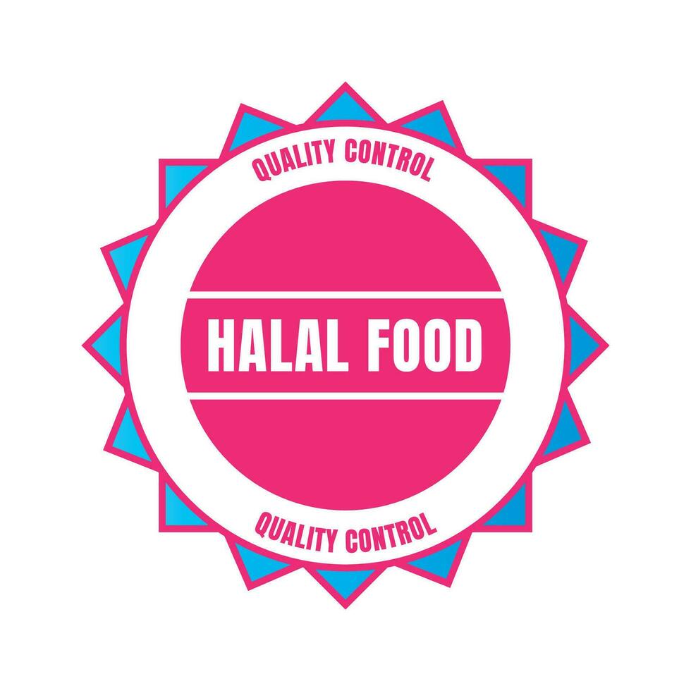 halal zertifiziert Abzeichen, halal Essen zertifiziert Band Abzeichen, halal Produkt Zertifizierung Briefmarke vektor