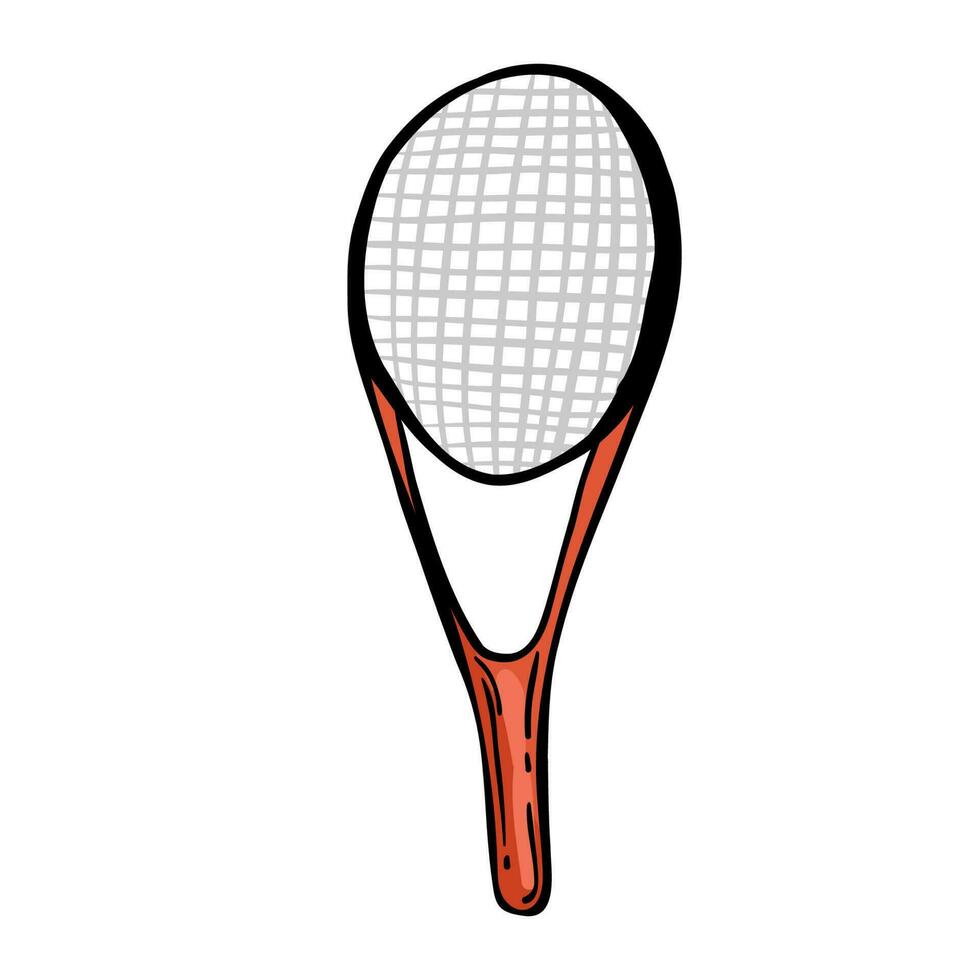 vektor illustration av tennis objekt