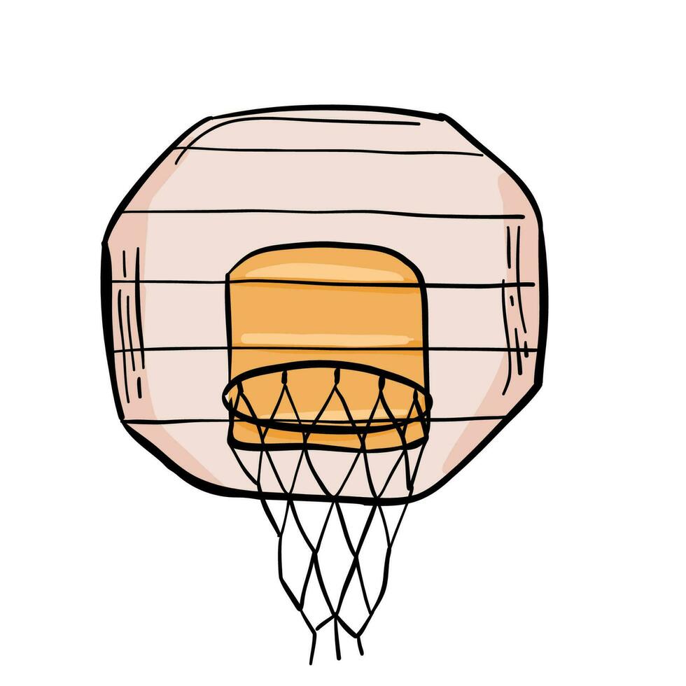 Basketball Netz mit Rückwand ist ein Illustration von ein Komplex Basketball Netz einschließlich das Basketball Rückwand vektor