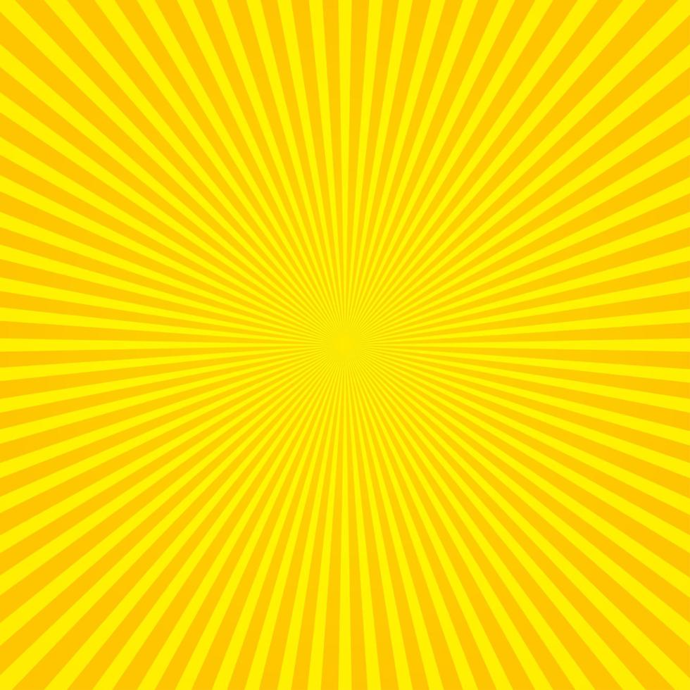 orangefarbener Sunburst-Hintergrund mit radialen Linien vektor