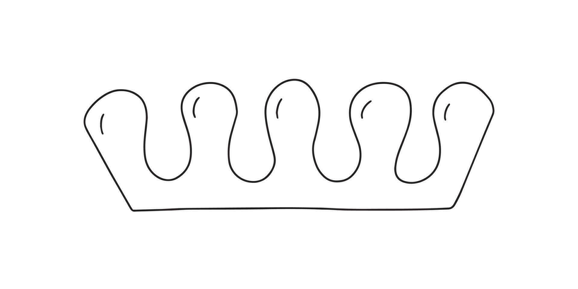 Vektor Pediküre Finger und Zehen Trennzeichen Gekritzel Illustration