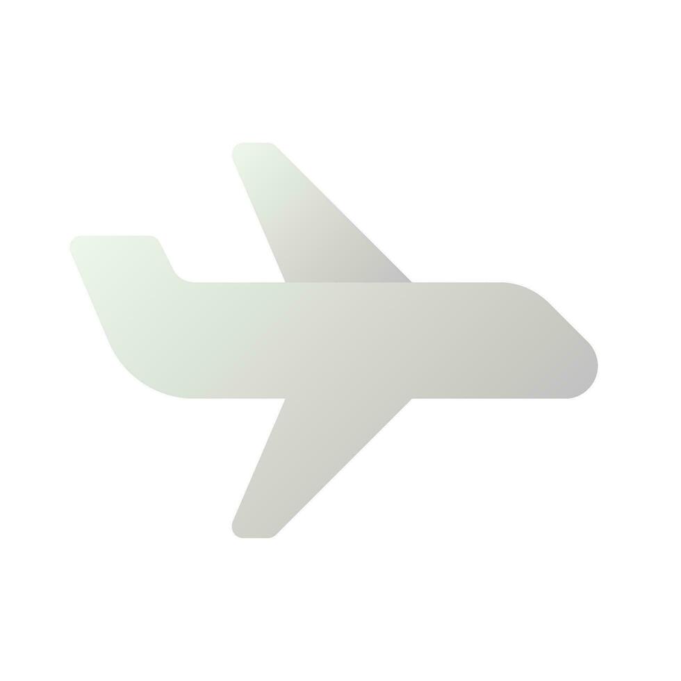 Verkehrsflugzeug eben Gradient zweifarbig ui Symbol. Passagier Flug. Transport Modus. kommerziell Flugzeug. einfach gefüllt Piktogramm. gui, ux Design zum Handy, Mobiltelefon Anwendung. Vektor isoliert rgb Illustration