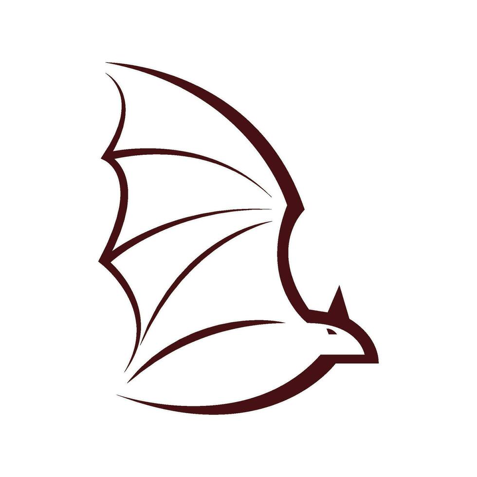 Fledermäuse Tier Logo Symbol Design vektor