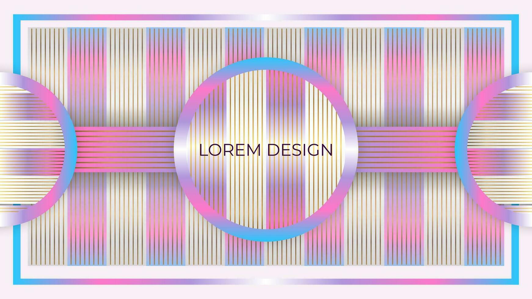 bunt abstrakt Gradient geometrisch Design Linie Stil vektor