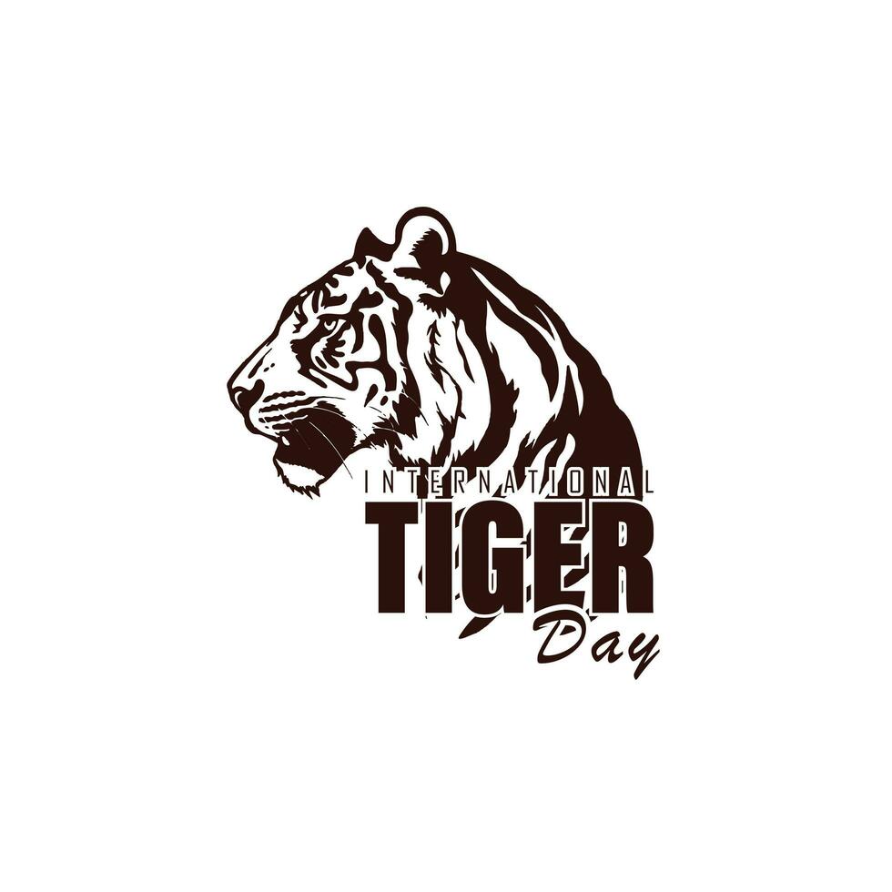 International Tiger Tag, Vektor Illustration