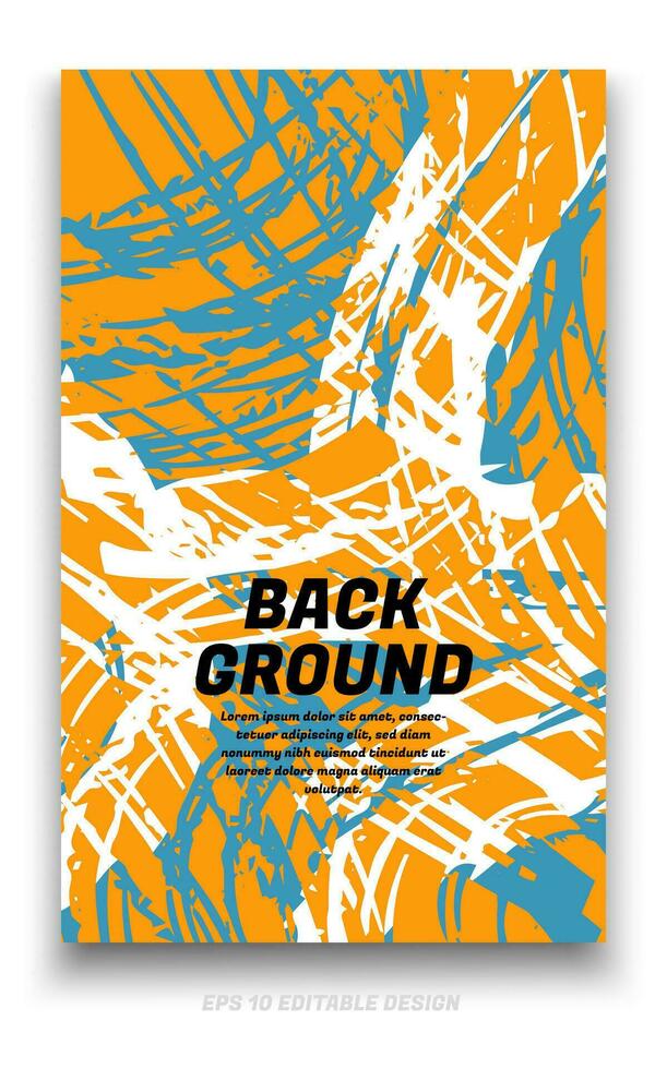 abstrakt Grunge Hintergrund Startseite Design mit Bürste Schlaganfälle Konzept. Design Element zum Poster, Zeitschriften, Buch Abdeckungen, Broschüre Vorlage, Flyer, Präsentation. vektor