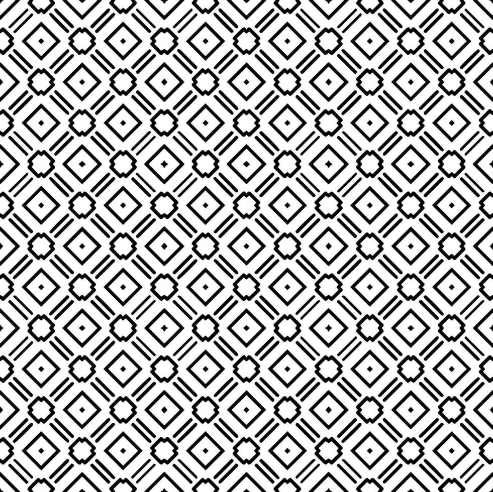 Schwarz-Weiß-nahtlose Mustertextur. Ziergrafik in Graustufen. Mosaik Ornamente. Mustervorlage. vektor