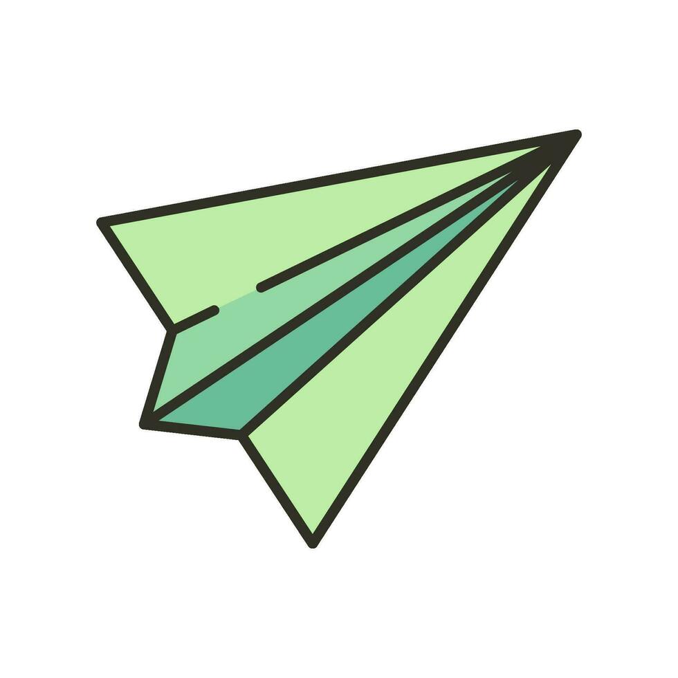 Papier Flugzeug Symbol Design Vektor Vorlage