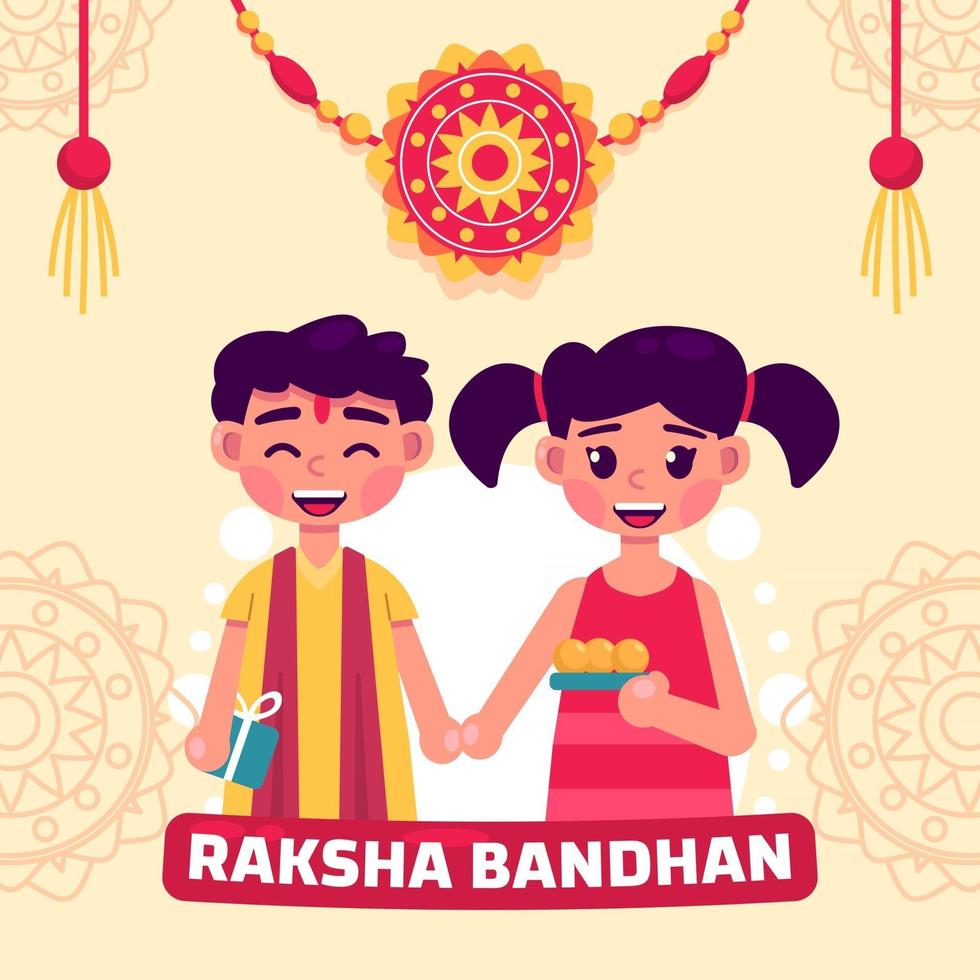 rakhsa bandhan-koncept vektor